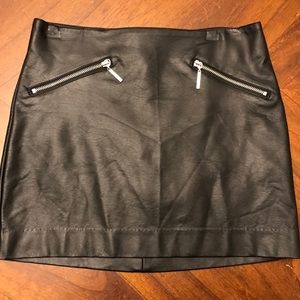 H&M Faux Leather Skirt